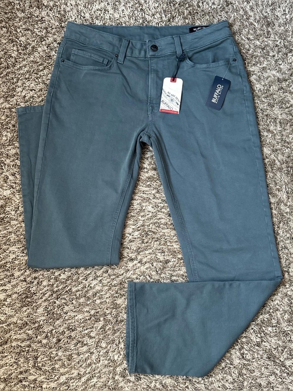 Buffalo David Bitton Men's Straight Six Stretch Jeans Bleu Mirage, 31x30 NWT